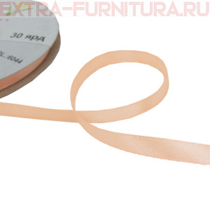 Лента атласная  6 мм  цв.044 розовый рул. 27,42м