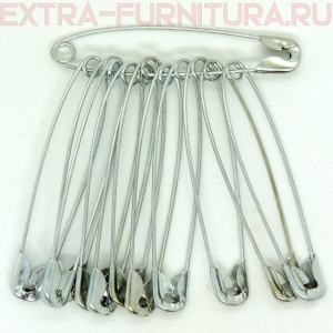 Булавки английские №4  55мм цв. никель (уп.432шт)