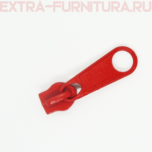 Бегунок к рулонной молнии тип 5, цв.162 красный