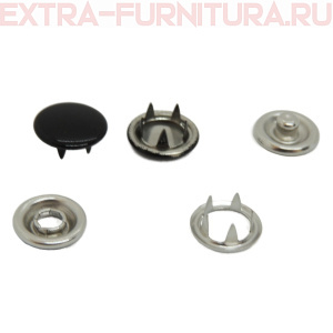 Кнопка рубашечная 9,5мм, цв.322 черный глянцевый (уп.1440шт) №382 Buttoni