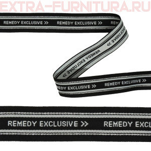 Тесьма REMEDY EXCLUSIVE шир.25 мм, цв.черный (уп.43м)