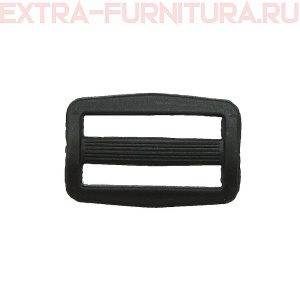 Пряжка  2-х щелевая 50 мм, цв. черный, арт.8826 (уп. 500 шт)
