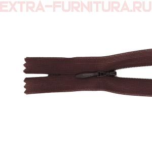Молния потайная  № 3, 20 см, цв. 181 т.бордо п/э пл.9,3 гр/м
