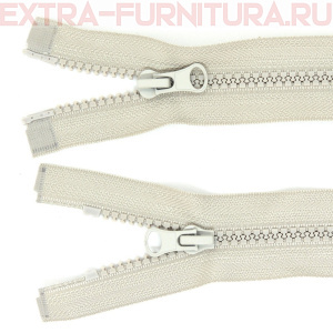 Молния Трактор Т5 2 замка 75см, цв.310 серый светлый, LOGO