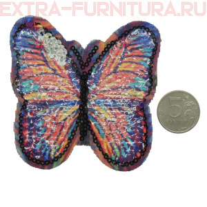 Термоаппликация Бабочка №1 ассорти *
