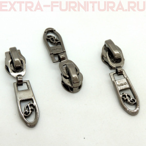 Бегунок декоративный автомат СП5 черный никель №3 (уп. 50 шт.)