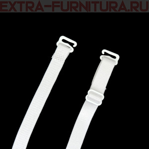 Бретели  для бюстгальтера арт.TBY.OL1002 шир.10мм цв.белый, уп.10пар