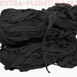 Лента киперная х/б 10 мм, цв. черный (вешалка), уп.50м (пл.2,3 г/м) басма