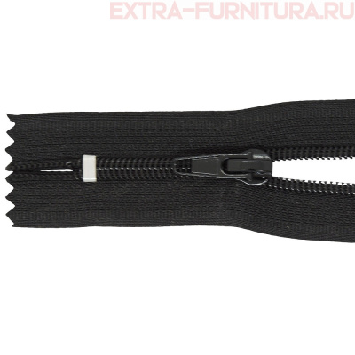 Молния Спираль неразъёмная Т5, дл.20см цв. черный, класс А