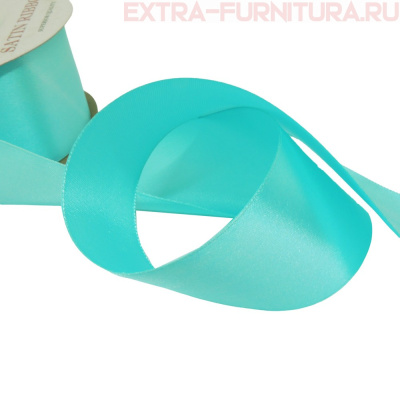 Лента атласная 50 мм цв.144 светло-бирюзовый рул.27,42м