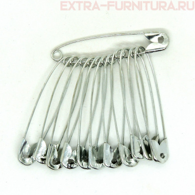 Булавки английские №3  45мм цв. никель (уп.432шт)