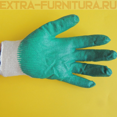 Перчатки ХБ с одним латексным покрытием, 13кл