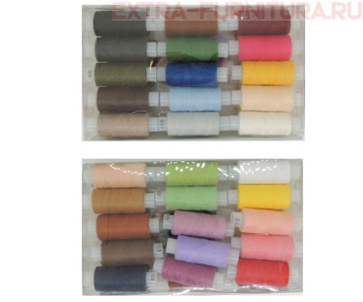 Нитки 40 ЛШ 200 набор (уп.-30 цветов*1 шт в ассортименте)