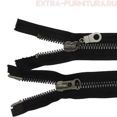 Молния Металл Т8 2 замка, 75 см, оксид